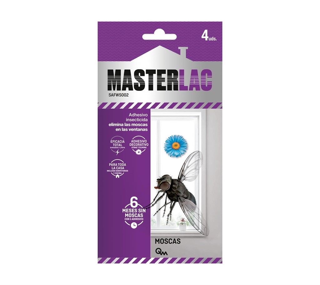 Foto 1 Adhesivo Insecticida 4 Unidades Masterlac