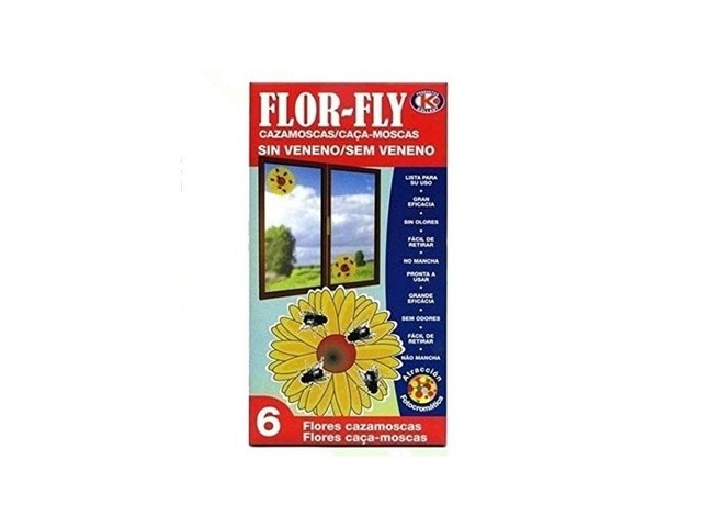 Adhesivos Flor-Fly 6 unidades 