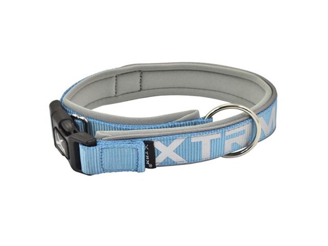 Collar XTRM Neon Flash Azul 25mm x 45-55cm Nayeco