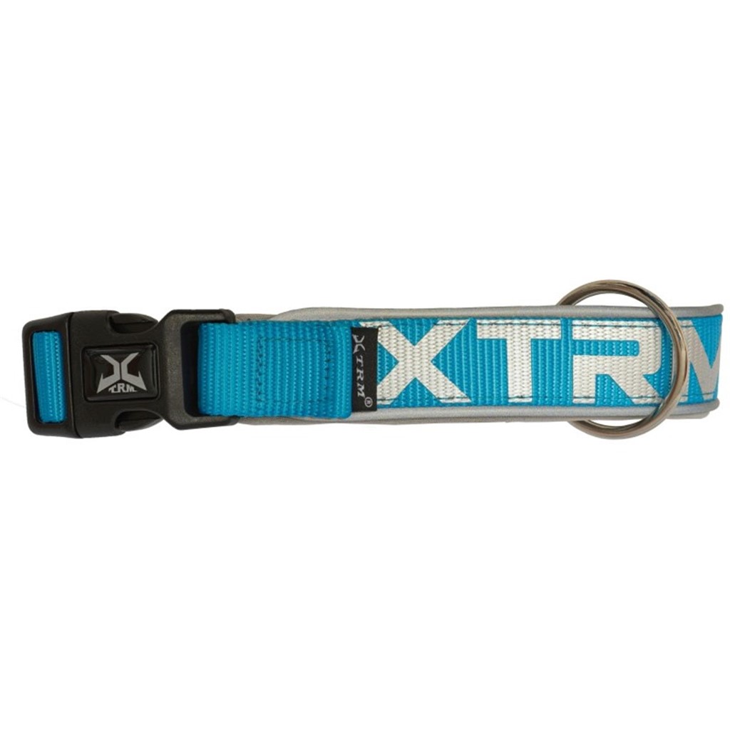 Foto 2 Collar XTRM Neon Flash Azul 25mm x 45-55cm Nayeco