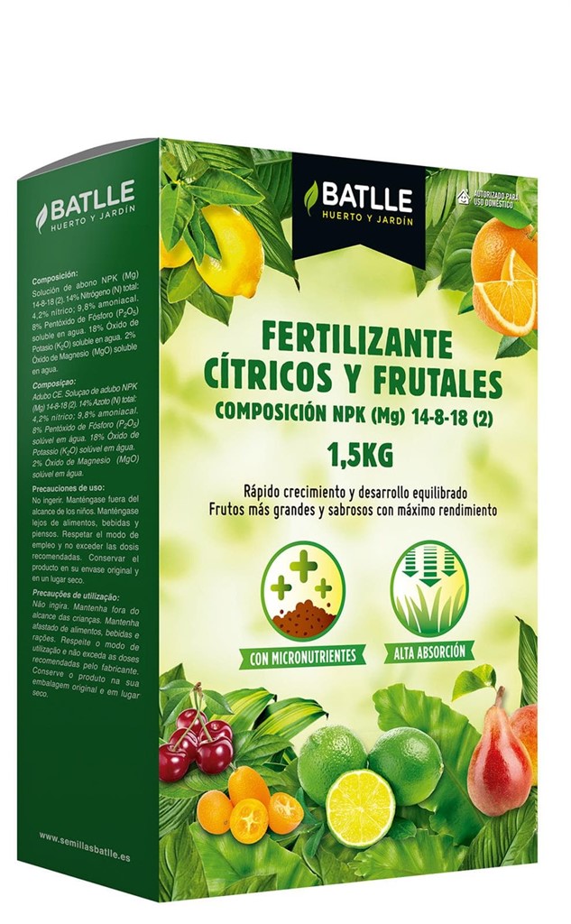 Foto 1 Fertilizante Cítricos y Frutales 1.5kg Batlle