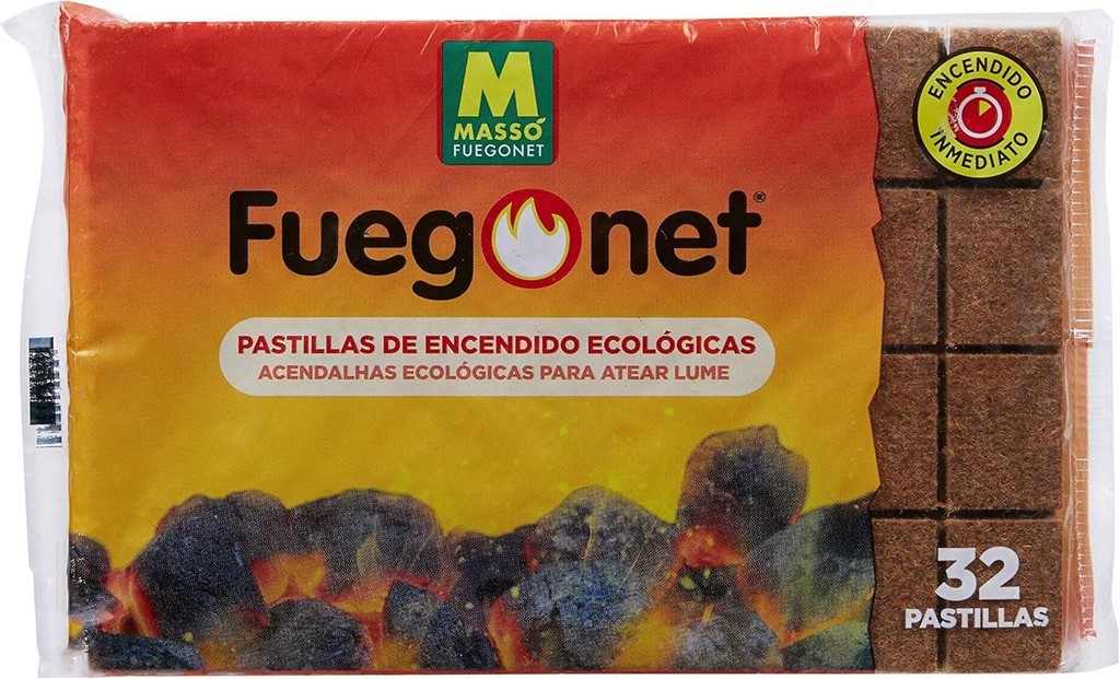 Foto 1 Fuegonet Pastillas de Encendido Ecológicas 32 Pastillas Massó